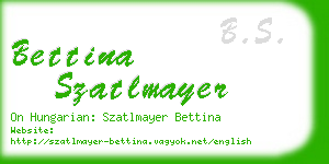 bettina szatlmayer business card